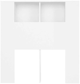 vidaXL Κεφαλάρι Με Αποθηκευτικό Χώρο Λευκό 100 x 18,5 x 102,5 εκ.