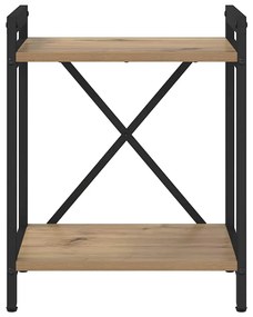 vidaXL Βιβλιοθήκη artisan δρυς 40 x 30 x 48.5 εκ Επεξεργασμένο ξύλο