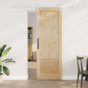 vidaXL Συρόμενη Πόρτα Άλλο ORKDAL Φυσικό και λευκό 73.5 x 211 εκ