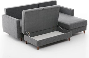 Corner Sofa Eva Right - Grey Grey