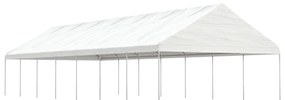 vidaXL Κιόσκι με Τέντα Λευκό 15,61 x 5,88 x 3,75 μ. από Πολυαιθυλένιο