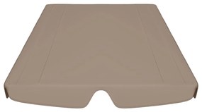 vidaXL Πανί Ανταλλακτικό για Κούνια Κήπου Taupe 188/168 x 145/110 εκ.