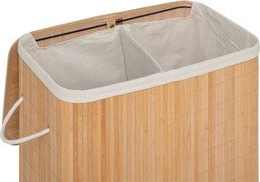 Καλάθι απλύτων 5five μπαμπού - 100L - 52x32x63cm