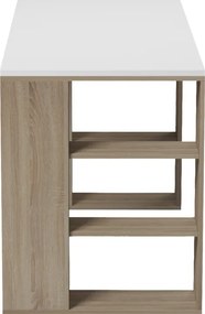 Γραφείο εργασίας Praga pakoworld sonoma-λευκό 140x60x75εκ