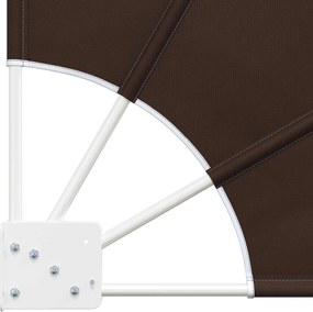 vidaXL Αδιάφανο σκίαστρο μπαλκονιού 140 x 140 cm Πολυεστέρας Καφέ