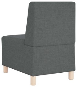 vidaXL Μοναδικός Καναπές χωρίς Χερούλια 3 pcs Σκούρο γκρι