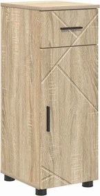 vidaXL Ντουλάπι Μπάνιου με συρτάρι Δρύς Sonoma 30 x 35 x 80 εκ