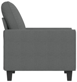 vidaXL Πολυθρόνα Σκούρο Γκρι 60 εκ. Υφασμάτινη