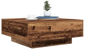 vidaXL Τραπεζάκι Σαλονιού Παλιό ξύλο Μπλε 80 x 80 x 31 cm