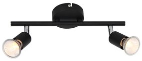 Φωτιστικό Σποτ Aca MC634BK2 TRINITY Μαύρο Ματ (Black Mat)
