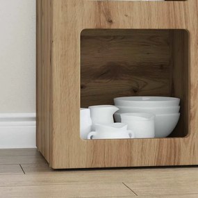 vidaXL Πλαϊνό γραφείο Artisan Oak 59 x 35 x 80.5 εκ.