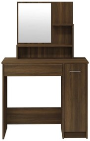 vidaXL Μπουντουάρ Σετ Καφέ Δρυς 86,5 x 35 x 136 εκ.