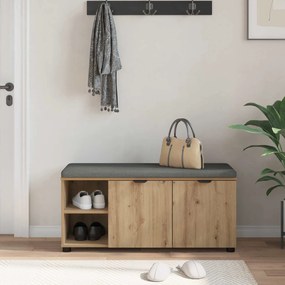 vidaXL Παγκάκι Χαλωρίου Τεχνίτικη Δρυς 100 x 38 x 46 εκ