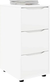 vidaXL Ντουλάπι αποθήκευσης Λευκό 40 x 48 x 81 εκ Επεξεργασμένο ξύλο