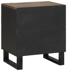 vidaXL Κομοδίνο  40 x 33.5 x 46 εκ. - Φτιαγμένο από ξύλο μάγκο