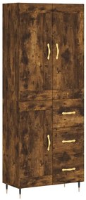 vidaXL Ντουλάπι Καπνιστή Δρυς 69,5x34x180 εκ. από Επεξεργασμένο Ξύλο