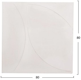 ΠΙΝΑΚΑΣ ΤΕΤΡΑΓΩΝΟΣ ΣΕΙΡΑ SANTORINI HM4508 MDF ΣΕ ΥΠΟΛΕΥΚΟ ΧΡΩΜΑ 80x4(πάχος)x80Υεκ.