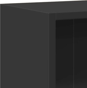 vidaXL Βιβλιοθήκη Μαύρη 60 x 24 x 76 εκ. από Επεξεργασμένο Ξύλο