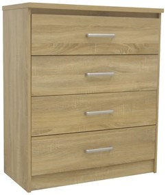 Intrahome Συρταριέρα OLYMPUS Intrahome με 4 συρτάρια σε φυσική απόχρωση 80.5x40x95εκ | SKU: INTRAPA-234111344