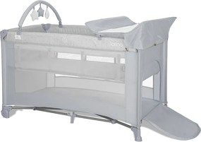 BABY COT TORINO 2 LAYERS PLUS GREY