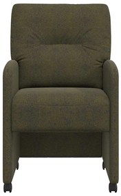 vidaXL Καρέκλες Φαγητού με Ρόδες με τροχούς 2 pcs Στρατιωτικό πράσινο