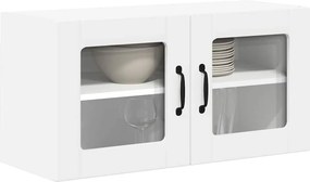 vidaXL Ραφιέρα τοίχου LUCCA Λευκό 80 x 31 x 40 εκ Επεξεργασμένο Ξύλο