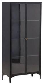 Βιτρίνα Dallas G103, Μαύρο, Με πόρτες, Ο αριθμός των θυρών: 2, 190x90x40cm, 42 kg | Epipla1.gr