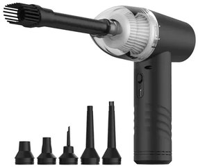KINZIR 2 σε 1 σκουπάκι χειρός & air duster VC43, 70W, 6000mAh, μαύρο