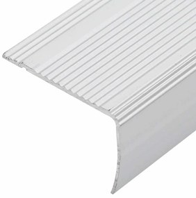 vidaXL Προστατευτικά ακμών σκάλας 10 pcs Ασημί 67 x 3 x 2 εκ.