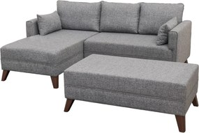 Corner Sofa-Bed Bella Corner Sofa Left 2 Grey