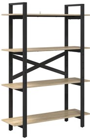 vidaXL Ράφι Βιβλίων Δρύς Sonoma 100 x 33,5 x 140 εκ Επεξεργασμένο ξύλο
