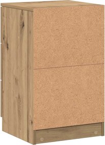 vidaXL Κομοδίνα 2 τεμ.Αρτισιανή Δρυς 40x36x65 εκ. Επεξ. Ξύλο