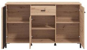 Κομότα - Μπουφές Laval 157 3K1F3V Artisan Oak - Μαύρο 157x40x90 εκ. 157x40x90 εκ.