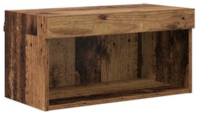 vidaXL Ντουλάπι TV με led 7 pcs Παλιό ξύλο Επεξεργασμένο ξύλο