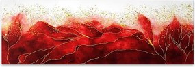 Πίνακας σε καμβά "Red Passion" Megapap ψηφιακής εκτύπωσης 120x40x3εκ.