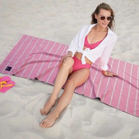 Πετσέτα Θαλάσσης - Παρεό 3844 Blue Greenwich Polo Club Beach 80x170cm 100% Cotton
