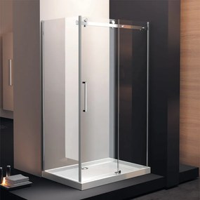 KARAG STOCKBATHROOM Πλαϊνό σταθερό διάφανο nano κρύσταλλο καμπίνας NEW ELIXIR KARAG 88x194cm KARAG-5206836001210