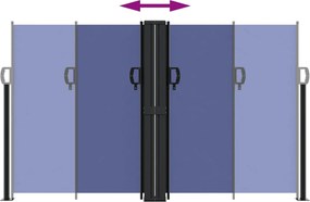 vidaXL Σκίαστρο Πλαϊνό Συρόμενο Μπλε 140 x 1000 εκ.