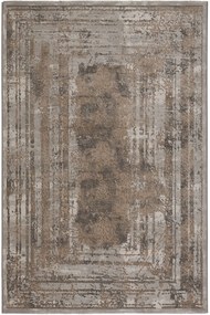 Χαλί Segovia 71294 770 Brown-Grey Βιοκαρπέτ 80X220cm