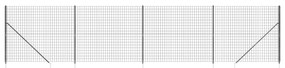 vidaXL Συρματόπλεγμα Περίφραξης Ανθρακί 2 x 10 μ. με Καρφωτές Βάσεις