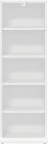 vidaXL Ντουλάπα CD Λευκό 33 x 23,5 x 97,5 εκ. Επεξεργασμένο Ξύλο