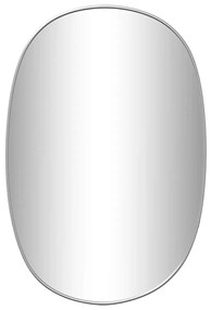 vidaXL Καθρέφτης Τοίχου Ασημί 60x40 εκ.