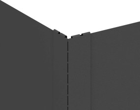 vidaXL Περίγραμμα γκαζόν 4 τμχ. 100 x 60 x 20 εκ. Ατσάλι Μαύρο