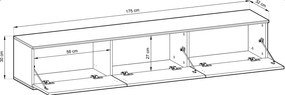 Έπιπλο τηλεόρασης Loro Plus II-Gkri - 175.00Χ32.00Χ30.00cm