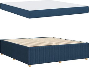vidaXL Σκελετός Κρεβατιού Μπλε 180 x 200 cm ύφασμα