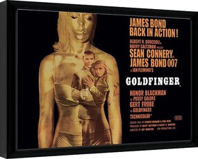 Κορνιζαρισμένη αφίσα James Bond - Goldfinger - Projection