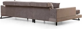 Corner Sofa Frido Left (Chl+3R) - Light Grey Light Grey
