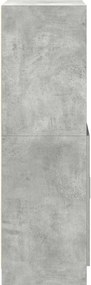 vidaXL Ντουλάπι κουζίνας σκυρόδεμα γκρι 57x41,5x131,5 cm