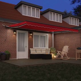 vidaXL Σκηνίτσα Αναδιπλούμενη με Κόκκινο 450 x 350 εκ ύφασμα