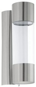 Απλίκα Robledo inox πλαστικό διαφανές Eglo 96013 Inox